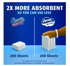 Charmin Ultra Soft Toilet Paper, 12 Mega Rolls, 2-Ply Bath Tissue
