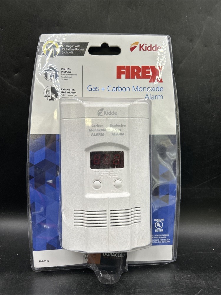 Kidde KN-COEG-3 Gas & Carbon Monoxide Alarm Detector with Battery ,New & Sealed