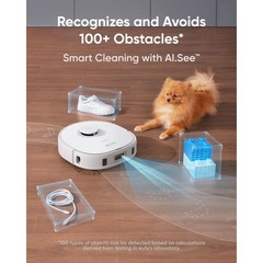 eufy refurbished X10 Pro Omni White Robot Vacuum and Mop Combo All in One Statio