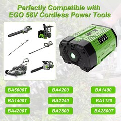 Upgraded 10Ah 7.5 Lithium-ion Battery For EGO 56V 56 Volt BA5600T BA4200 BA2800