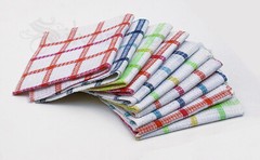 3 DISH TOWELS 100% COTTON Cloth Multipurpose Household Cleaning Tea Towels 12×12
