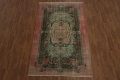 Anatolian Turkish Area Rug 5×9 Distressed Vintage Hand-knotted Wool for Any Room