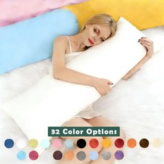 Cozy Brushed Microfiber Body Pillow Case, Machine Washable, 20 x 54 Inches