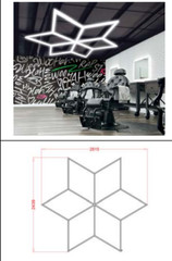 LED Snowflake Light System – Perfect for shops, offices, and studio