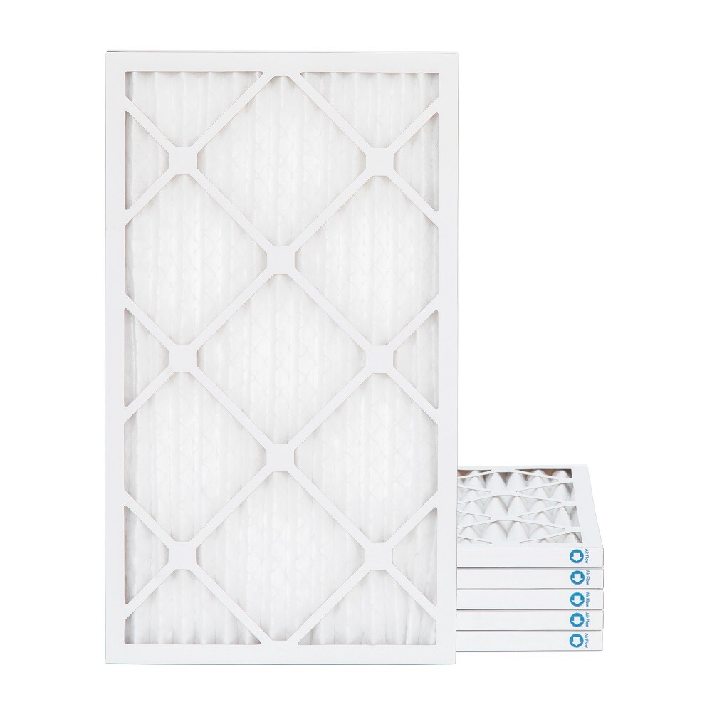 16x25x1 MERV 8 Pleated AC Furnace Air Filters. 6 Pack. Made in USA