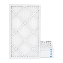 16x25x1 MERV 8 Pleated AC Furnace Air Filters. 6 Pack. Made in USA
