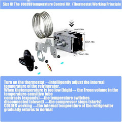 TRUE Upright Refrigeration Thermostat Temp control 800306 831932 800393 Air Kit