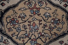 Hand-Knotted Turkish Wool Rug 9×12 Geometric Traditional Style for Any Room