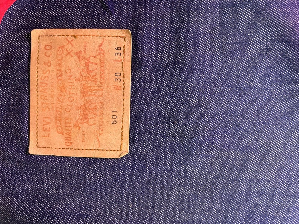 Vintage Levi’s 501 Denim (4) Placemat 20×12.5″