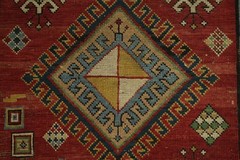 Pre-1900 3×8 Antique Oriental Runner Wool Runner Rug in Multicolor