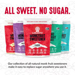 3 Bag Lakanto Classic Monk Fruit Sweetener – White Sugar Substitute, 2 lbs