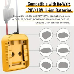 2-Pack Power Wheel Adapter with Fuse Switch Compatible with Dewalt 20V Battery