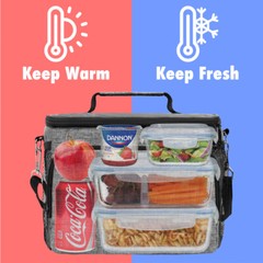 Insulated Lunch Bag Adult Lunch Box for Work School Men Women Kids Leakproof