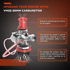 VM22 26mm Carburetor Throttle Assembly Kit For Predator 212cc 224cc 196cc CT200U