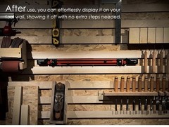 Stair Tread Gauge Tool Dual Nut Adjustable Jig Red Black