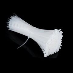 100 PCS WHITE CABLE ZIP TIES Heavy Duty UV Resistant UL 8″ 12″ 15″ 18″ 24″ 175LB