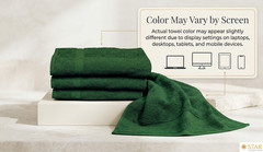 2 Piece – Hotel & Spa Pool Beach Towels 100% Ring Spun Cotton Kashmir Green