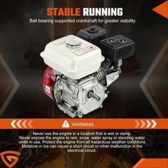 7HP 212cc Gas Engine For Honda GX160, 4 Stroke OHV Air Cooled Horizontal Shaft
