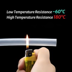 Clear Translucent Food Grade Silicone Vacuum Tube Beer Hose Pipe Soft Rubber