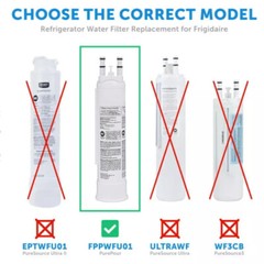 1/2/3/4 pack for Frigidaire FPPWFU01 PWF-1 Refrige PurePour Water &Ice Filter FT
