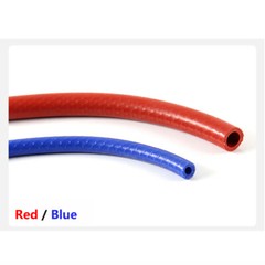 Red / Blue Silicone Braided Hose Tube Reinforced – Water Oil Fuel High Temp 300℃