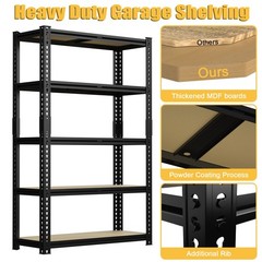 Heavy Duty Metal Shelving Unit Garage Storage Shelves Adjustable Utility Rack