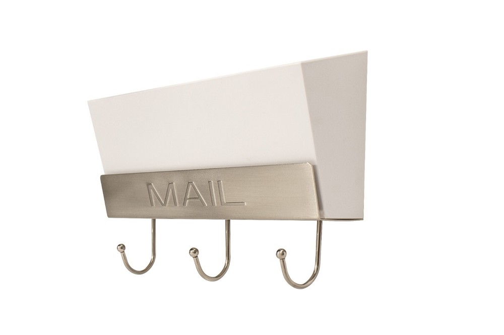 FantasHome Wall Mounted Classic Mail Box Hook Rack with 3 Hooks