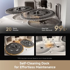 DREAME L40s Ultra White Robot Vacuum 19000Pa DuoBrush｜Certified Refurbished