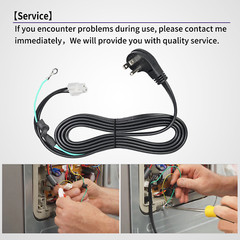 3903-000519 Fit for Samsung & Kenmore Elite Refrigerator Power Cord 3903-001013