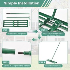 Lawn Leveling Rake 42″ x 10″ Heavy Duty Level Lawn Tool for Garden Golf Course