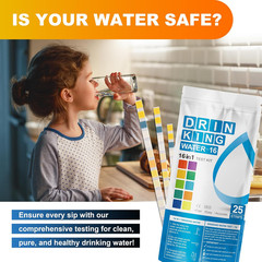 Complete Water Testing Kits for Drinking Water 25 Strips Bag Pack 16 in Well, Ta