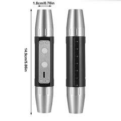 White Yellow BLUE UV Light Work LED Flashlight Torch Gemologist Tool USB Chargin