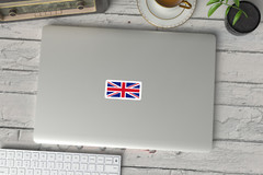 6 Pack Union Jack Waterproof Vinyl Stickers – British Flag Decals
