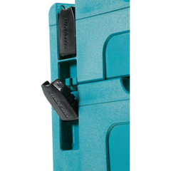 15.5 In. Large Interlocking Tool Box | Makita X Storage Portable Plastic Blue