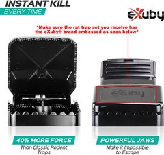 Large Powerful Rat Traps (4 Pack) – Kills Instantly with Powerful Steel Spring