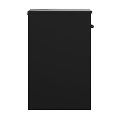 Ardent Nightstand W/ 1 Drawer Easy Assembly Sleek Black Finish Modern Design New