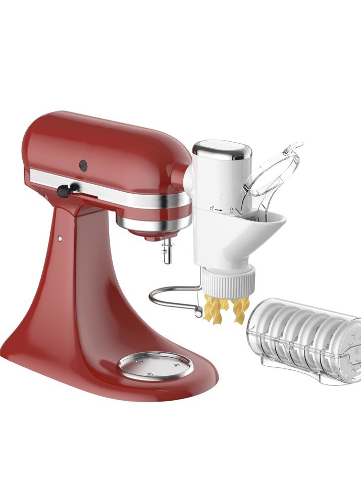 Gourmet Pasta Press Attachment for KitchenAid Stand Mixers, Pasta Attachment…
