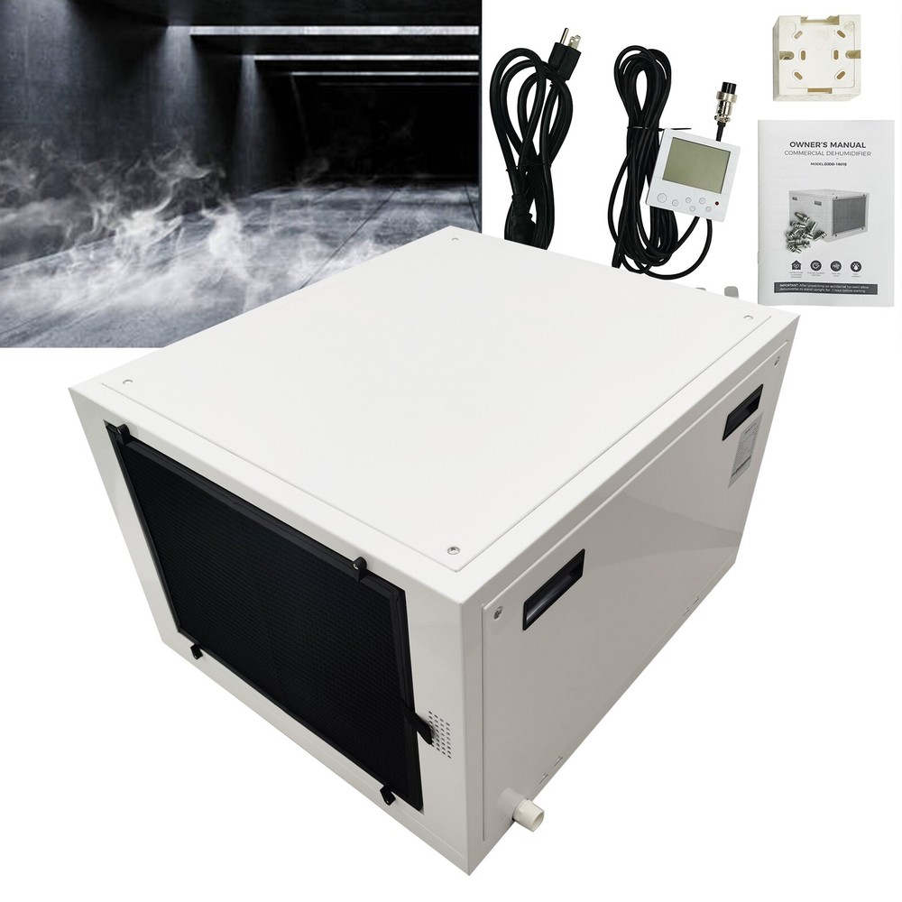 2HP Ceiling Air Dehumidifier for Warehouse Basement Dryer 338Pint/D 110V