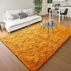 Modern Fluffy Area Rugs Non Slip Shaggy Floor Mat Carpet for Bedroom Living Room