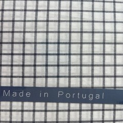 ALDA Texteis~QUEEN SHEET SET~Made In Portugal~100% Cotton~white/black~4 pcs~NWT~