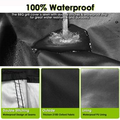 Heavy Duty BBQ Grill Cover Waterproof UV & Fade Resistant Gas Grill Protector