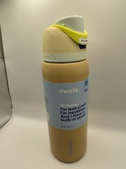 Owala 32 oz FreeSip Stainless Steel Water Bottle Color: Beachfront Yellow READ!