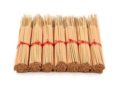100 UNSCENTED Incense Sticks 11″ – 100% Natural Light Brown Joss Wood Punk Bulk