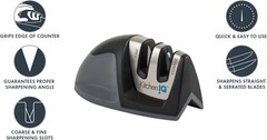 2 Stages Knife Sharpener PROFESSIONAL CHEF GRADE SYSTEM Tool Ceramic Tungsten