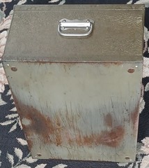 Mid-century Victor ‘Treasure Chest’ Fire-Proof Strong Box Safe, Both Keys, Nice!