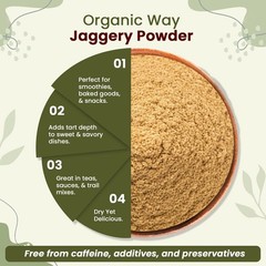 Organic Way Jaggery Powder | Kosher Certified Origin – India (1lbs 16 Oz)