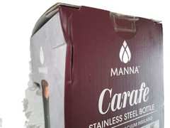 New Manna Carafe Stainless Steel Bottle Double wall insulated, 50 oz. 1.5 L