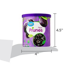 Great Value Unsweetened Pitted Prunes Canister, 16 oz