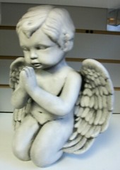 ANGEL Concrete STATUE.SOLD As SHOWN 10”H XW5 XL6