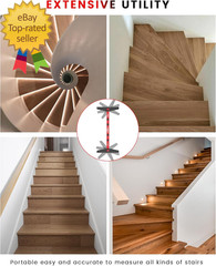 Stair Tread Template Tool 8″ to 60″ Aluminum Stair Tread Jig for Accurately